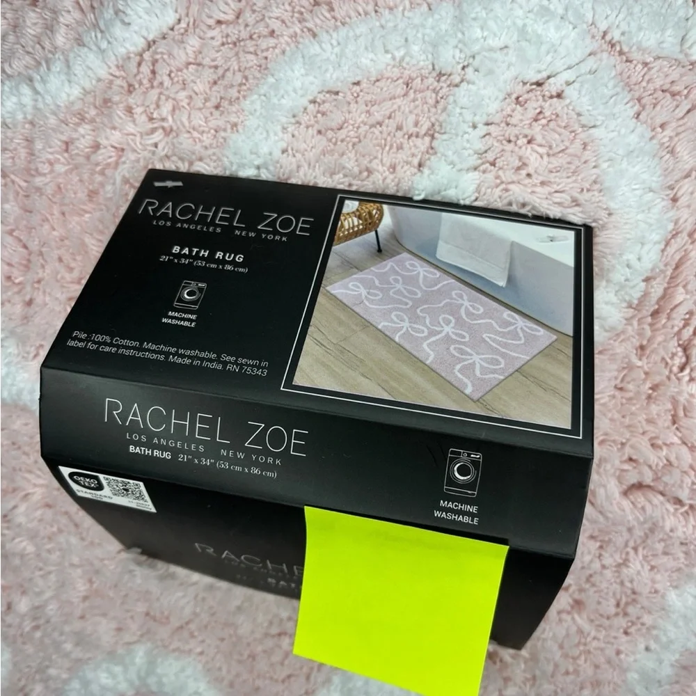 Rachel Zoe Pink Bow Bath Rug